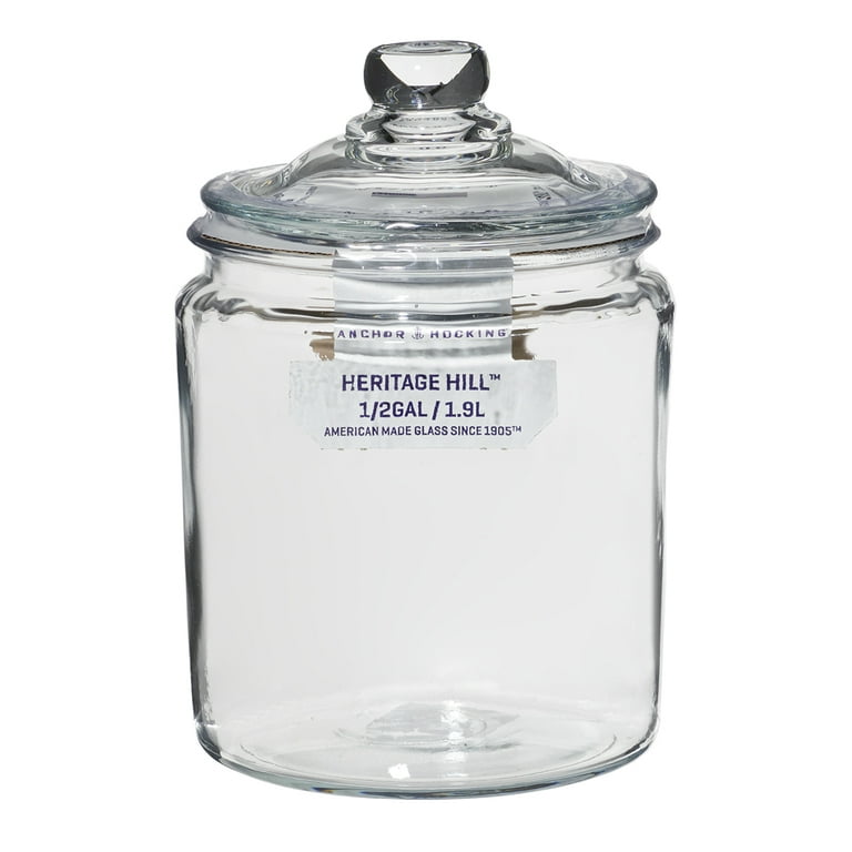Heritage Hill 128-Oz. Large Glass Jar with Lid + Reviews
