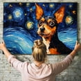 thumbnail image 6 of Toy Fox Terrier Dog Canvas Van Gogh Starry Night Wall Art Gifts Canvas Wall Art Frame Music Artist Customized Canvas Framed Photo Art Work For The Bedroom(Gifts For Dog Lover ), 6 of 6