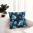 thumbnail image 6 of Pofeuu Ink Rose Print Double-sided plush pillowcase Square Throw Pillow Covers Pillows Cover for Living Room Bedroom Sofa Couch Cushion Cover（No pillow core）-24"x24", 6 of 7
