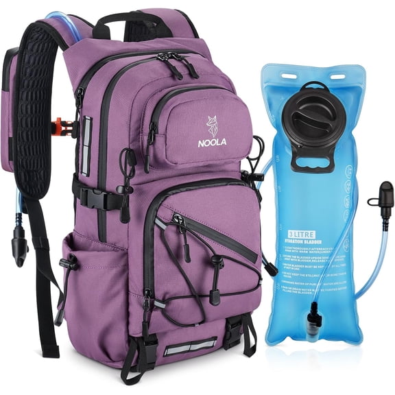 Klamerit Hydration Backpack with 3L Water Bladder, 22L Water Backpack for Hiking Cycling Biking, Lightweight Hiking Pack