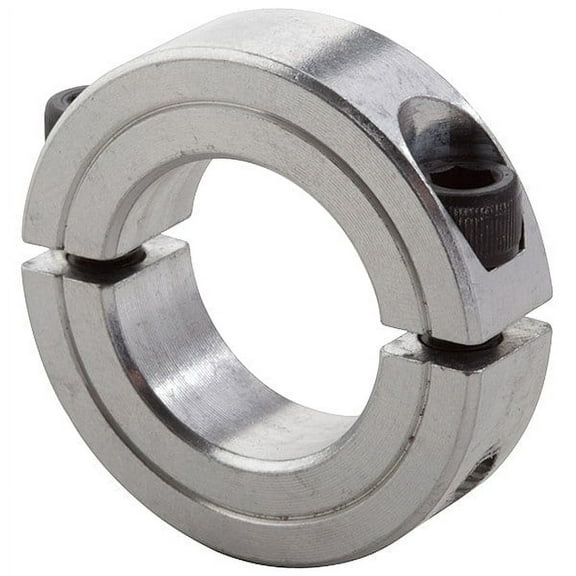 Climax Metal Products Shaft Collar,Clamp,2Pc,7/8 In,Aluminum 2C-087-A