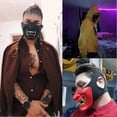 thumbnail image 2 of Airsoft Half Face Masks, Evil Demon Monster Kabuki Samurai Hannya Oni Half Face Protective Masks, 2 of 4