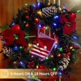 thumbnail image 3 of Luces navideñas Tcamp que funcionan con pilas, 10 m, 100 LED, impermeables, 3 of 9