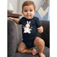 thumbnail image 2 of Bunny Mom And Babies Bodysuit Infant -Image by Shutterstock,  24 Months, 2 of 4