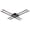 Black, variant on Kuzco Lighting Fm18232 Vega Minor 32" Wide Led Flush Mount Ceiling Fixture - Nickel