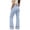 T10-Blue, variant on Uniform Pants For Girls Back To School Elastic Waist Leggings Straight Leg Solid Color Flare Trousers 9-10 Years Hot Pink