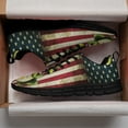thumbnail image 3 of Frog American Flag Running Shoes Sneakers Mesh Black Size 8.5, 3 of 5