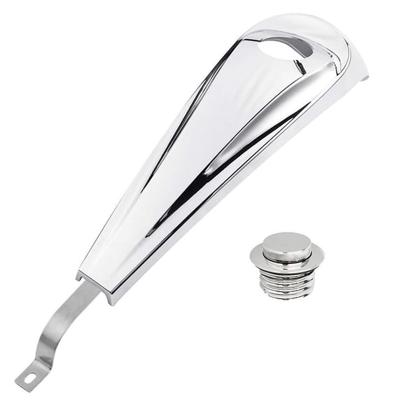 WOWTK Consola de tablero suave con tapa de gasolina emergente para Harley Touring Electra Glide FLHT Road Glide FLTRX Street Glide FLHX 2008-2022 Cromo