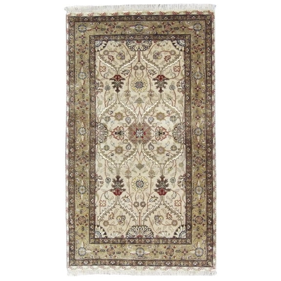 Wahi Rugs Hand Knotted Fine Persian Kashan 3'0"x5'0" -w123