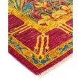 thumbnail image 5 of One of a Kind Hand Made Arts & Crafts Floral Wool Area Rug Purple 5 X 8, 5 of 5