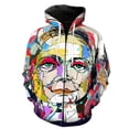thumbnail image 1 of Sudadera con capucha y cremallera para hombre, diseño de grafiti de arte abstracto, moda unisex, informal, gran oferta 2024, ropa de calle divertida y genial, sudaderas con estampado 3D., 1 of 6