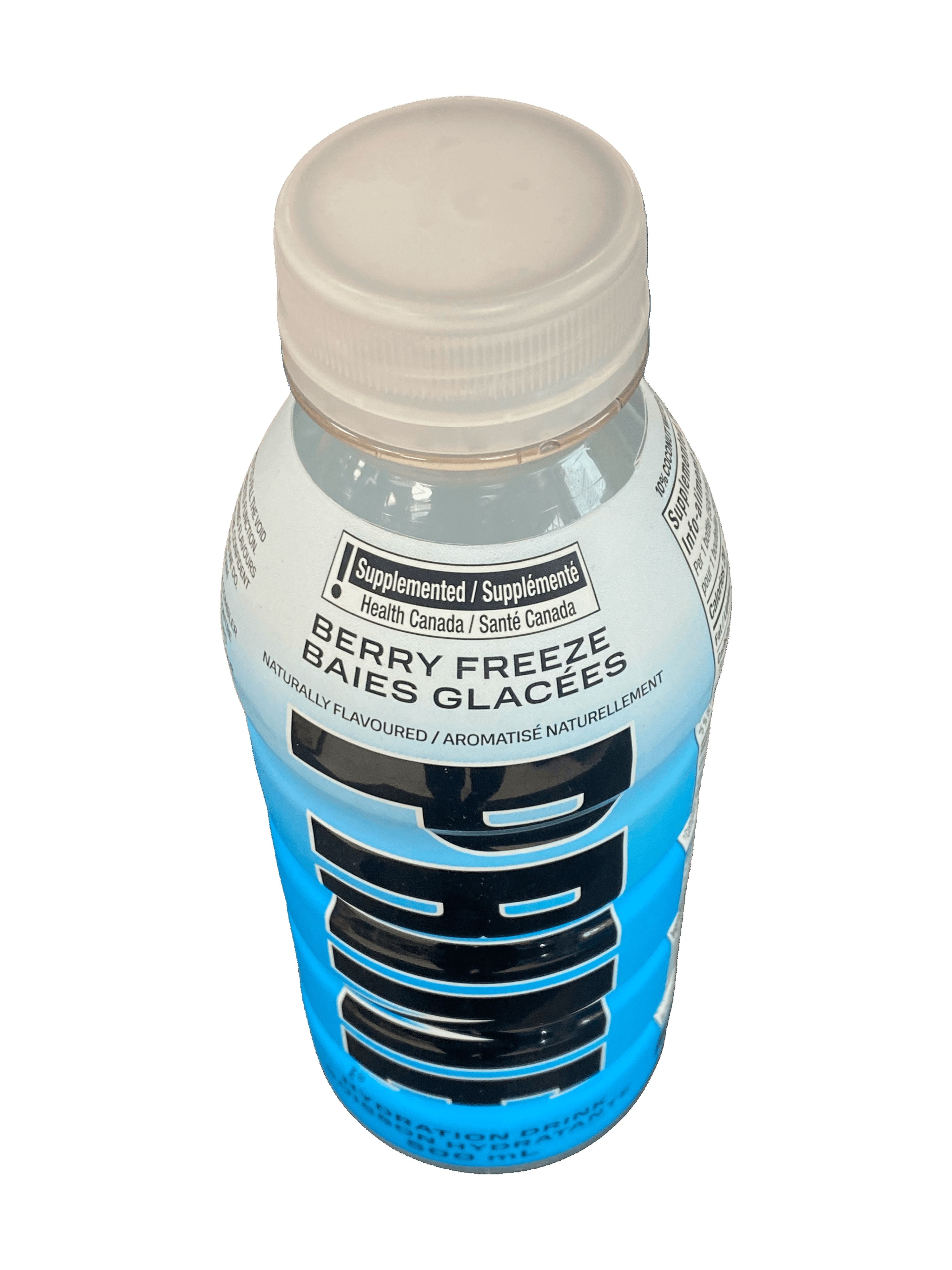 Prime Hydration Berry Freeze 500ml, 10% coconut water, antioxidants, electrolytes
