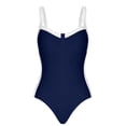 thumbnail image 5 of Antinious Women Contrast Tone Full Rear Cover Bikinis Set Comfortable Loose Outdoor Beach Swim Wear, 5 of 5