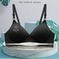 thumbnail image 2 of Kyusrd Full Coverage Bras For Women Adjustable Straps Wireless Push Up Small Cupt-Shirt Bralette Underwear Pattern Soild Color Soft Comfortable Underwear, 2 of 5