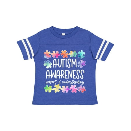 

Inktastic Autism Awareness Support and Understanding Puzzle Pieces Gift Toddler Boy or Toddler Girl T-Shirt