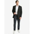 thumbnail image 6 of Chaps Men's Black Solid Classic Fit Tailored Suit Separate Jacket, Sizes 40R-48L, 6 of 10