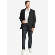 Chaps Mens Black Solid Classic Fit Tailored Suit Separate Jacket, Sizes 40R-48L