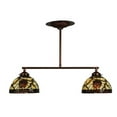 thumbnail image 2 of Meyda Tiffany 123357 27" L Pinecone Dome 2 Light Island Chandelier - MultiColor, 2 of 5