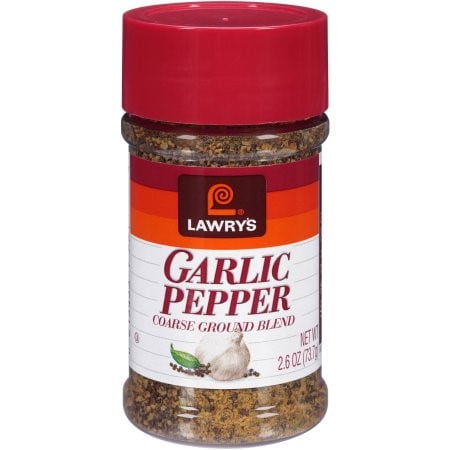 Lawry's® Garlic Pepper Coarse Ground Blend with Natural Spices, 2.6 oz. Shaker