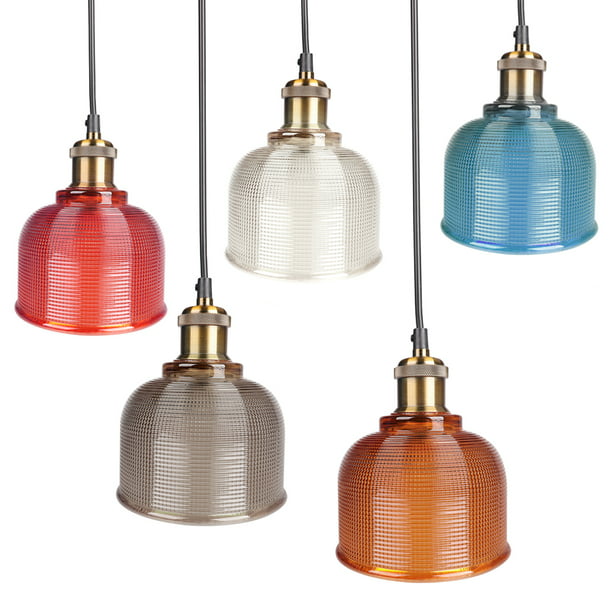 Glass Pendant Drop Ceiling Light, Vintage Ceiling Lamp Shades Glass