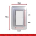 thumbnail image 3 of KIT 2 PLACAS CON APAGADOR SENCILLO Sanelec tipo ESCALERA GRIS SILVER, 3 of 5