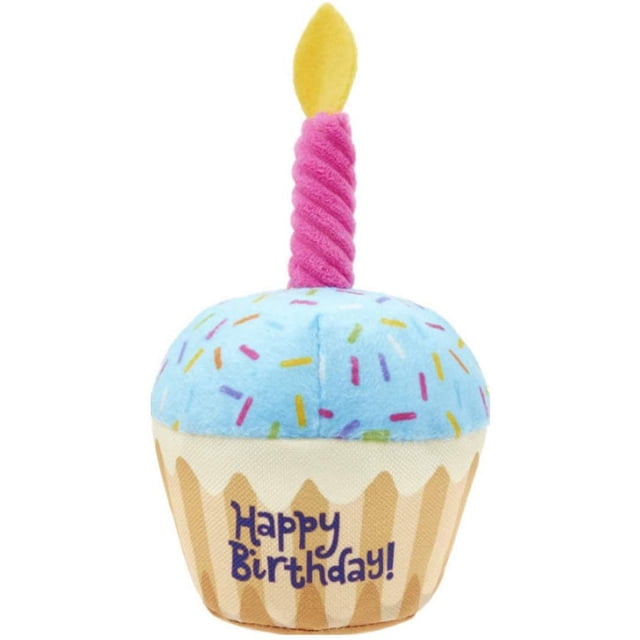 Juguete De Pastel Chirriante Para Perros, Juguete De Pastel Masticable De Felpa Para Mascotas, Regalo De Cumpleaños De Postre De Felpa Lindo Para Perros Y Gatos - Cupcake