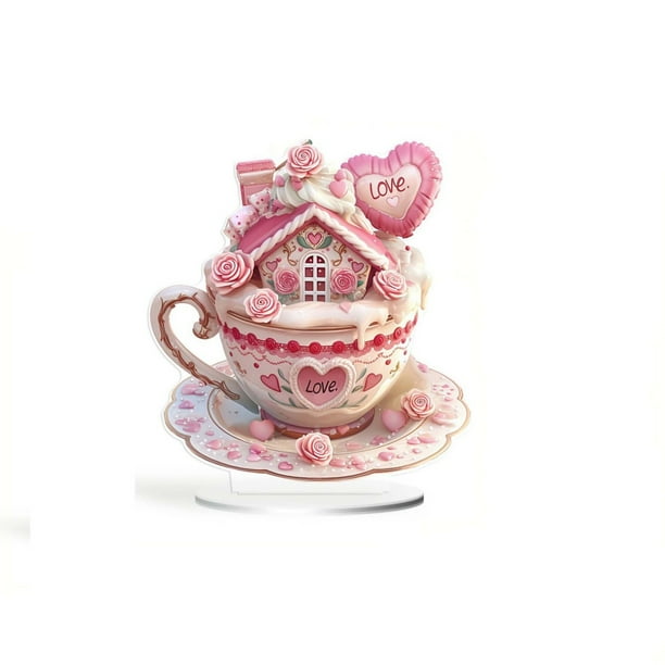 Cupcake Valentine's Day Desktop Decorations Aggrek Wear Decorations