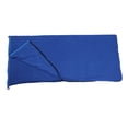 thumbnail image 2 of Forro para saco de dormir de forro polar súper grueso y suave, manta para acampar, viajar y hacer mochilerismo, color azul joya, 2 of 14