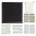 thumbnail image 6 of Real Wood Framed Felt Letter Board, Changeable Message Board, 10" x 10", Folding Stand and Wall Mount, 500+ Pieces of White & Gold Letters, Numbers, Words & Symbols, by Better Office Products, 6 of 6