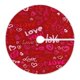 thumbnail image 1 of Falda con forma de árbol de Navidad Moudou Love Heart, poliéster, 90 cm, 1 of 6