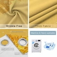 thumbnail image 4 of Yellow Golden Floral Blackout Curtains for Bedroom/Living Room, Thermal Insulated Kitchen Curtains, Spring Summer Shiny Flowers Grommet Darkening Window Treatment Drapes 52"x72"x2, 4 of 8