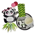 thumbnail image 3 of Suministros de decoración para fiesta de Panda, cartel de feliz cumpleaños, globos, adornos para pastel de Panda y bolsas de regalo para Baby Shower de oso Panda, 3 of 4
