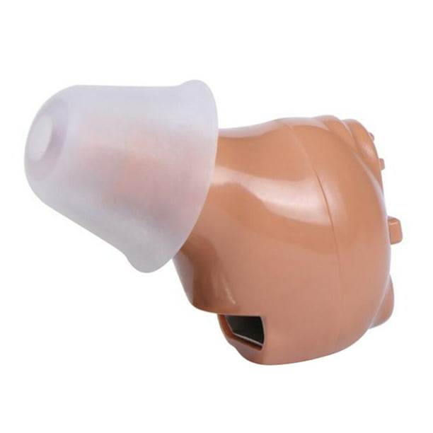 EeaseMX Mini audífono inalámbrico invisible recargable con amplificador de sonido para pacientes con pérdida auditiva y personas mayores, con enchufe estadounidense.