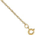 thumbnail image 2 of 14K Solid Yellow Gold 0.8mm Rope Chain Bracelet, 2 of 3