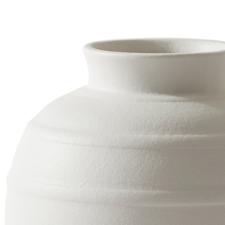 Better Homes & Gardens Textured Ribbed Ceramic Vase, 8