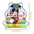 thumbnail image 3 of 6/24 piezas Disney The Red Minnie Mickey Mouse regalos de fiesta de cumpleaños bolsas con cordón no tejidas para niños mochilas escolares de natación, 3 of 5