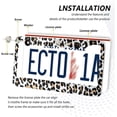 thumbnail image 5 of Coolnut Leopard License Plate Frames 2pcs, Aluminum Universal Car License Plate Holder with Elliptical Hole for US Vehicles, 12"x 6", 5 of 7