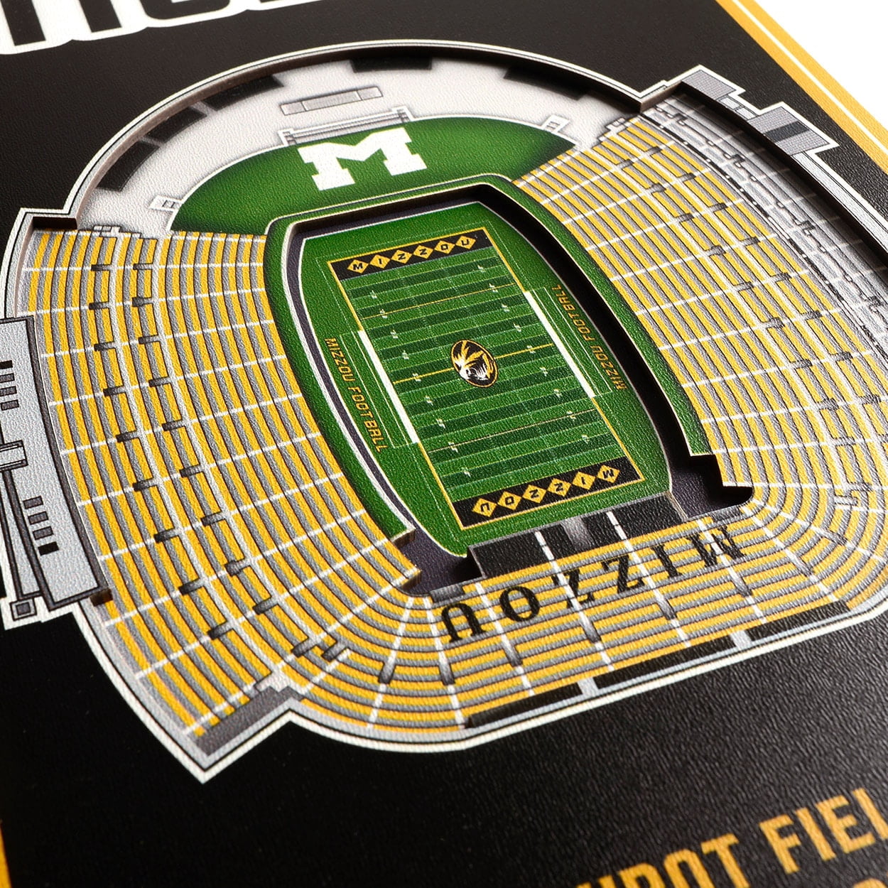 Missouri Tigers 8'' x 32'' 3D StadiumView Banner
