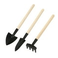 thumbnail image 2 of Gardening tool Set for Women, Featuring Trowel Garden tool, Hand Rake Garden tool, and Slim Transplant Trowel with Lightweight Wooden Handles, Mini Garden tools for Patio Herb, 2 of 9