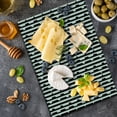thumbnail image 3 of Geometric Cutting Board, Abstract Retro Composition with Lines Triangle Motifs Minimalistic Design, Decorative Tempered Glass Cutting and Serving Board, in 3 Sizes, by Ambesonne, 3 of 3