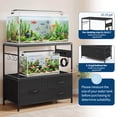 thumbnail image 3 of 20–29 Gallon Aquarium & Reptile Terrarium Stand, Heavy-Duty Metal Fish Tank Stand with Cabinet, Double Shelf Storage, Supports Up to 330 lbs, 3 of 9