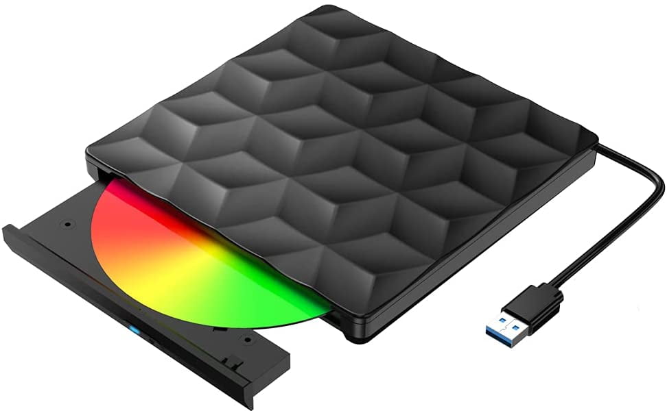 External CD DVD Drive USB 3.0 Type C Portable Ultra Slim CD DVD