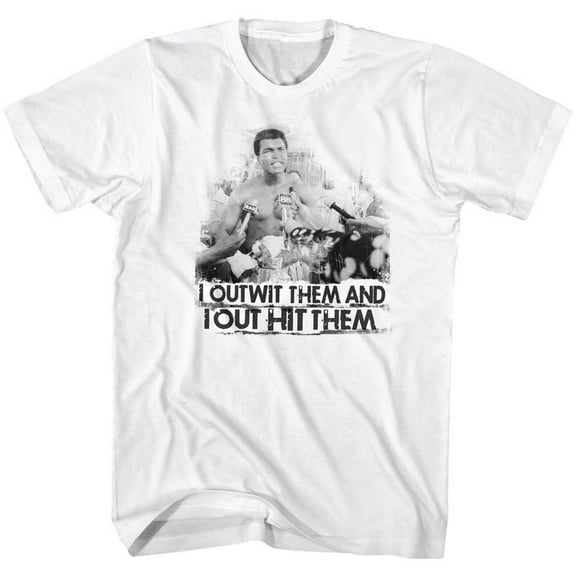 Muhammad Ali Out Wit Out It White Adult T-Shirt 5Xl