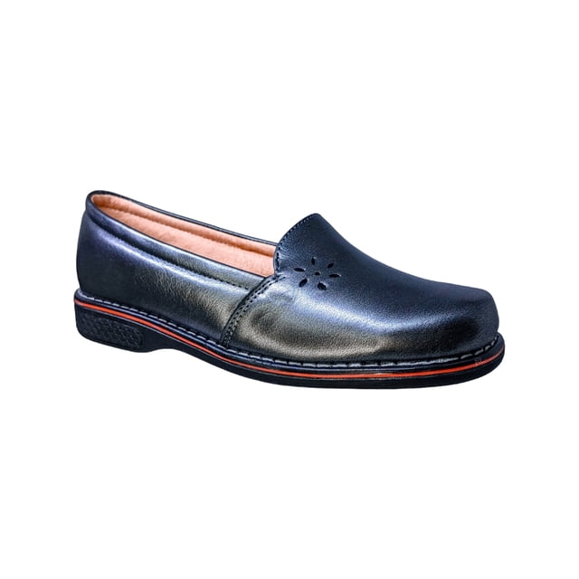 Zapato de Mujer en Piel Borrego para Pie Diabetico Cómodo Mocasin Casual