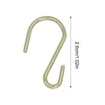 thumbnail image 5 of Shoreew 100Pcs Mini S Hooks Metal S-Shaped Hooks S Wire Hanger‌ Connectors for Hanging Kitchen Utensils Decorations Potted Plants, 5 of 7