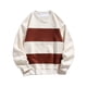 thumbnail image 1 of Sudadera sin capucha para hombre, cuello redondo, rayas, fácil de llevar, informal, de moda, de manga larga, sin gorro, sudadera de poliéster para hombre, 1 of 2