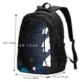thumbnail image 5 of Xecao 2025 Happy New Year 2 for Travel Laptop Backpack, USB-Charging-Enabled, Spacious Business Backpack for Men and Women,College School Computer Bag, 5 of 7