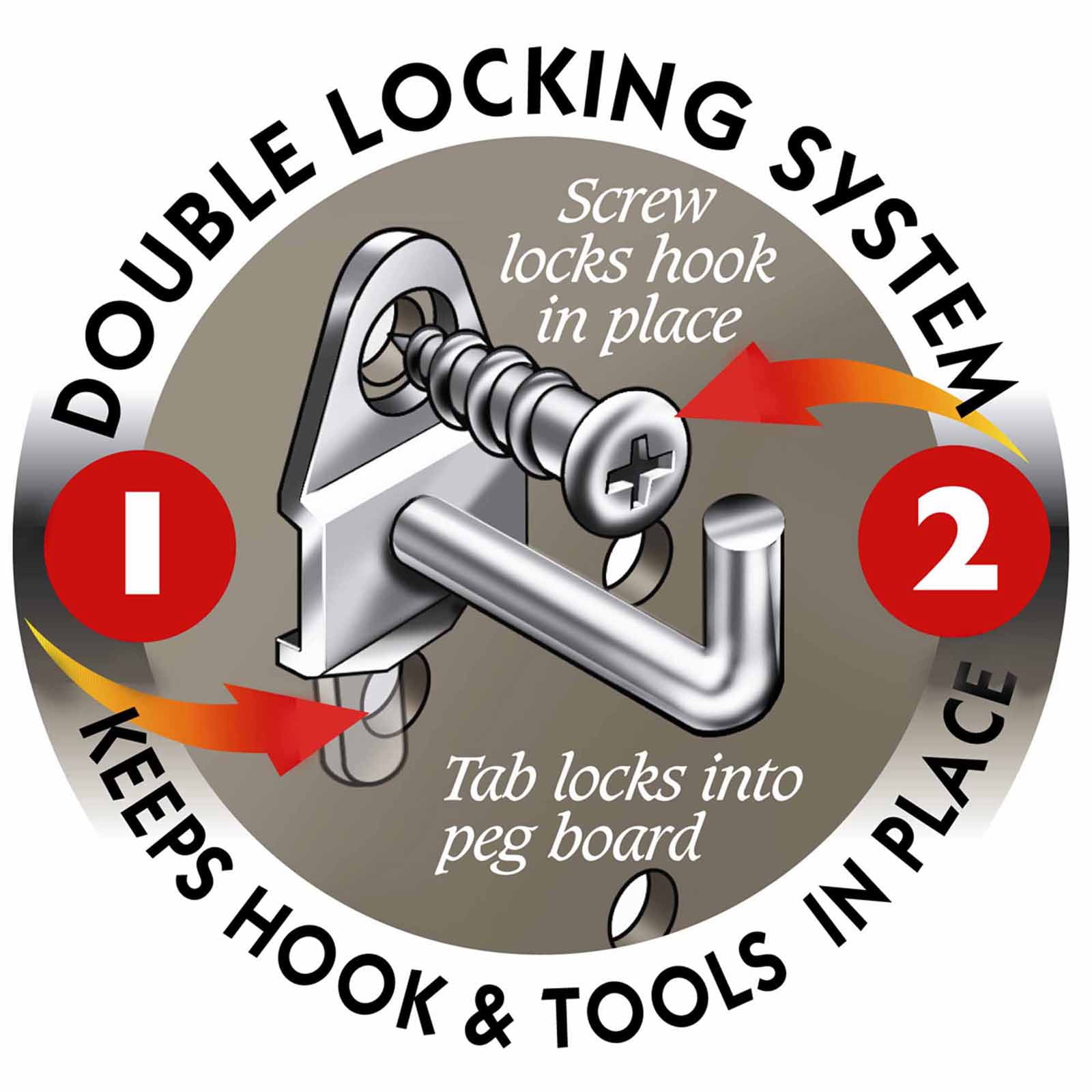 Triton Products® 36-Piece Steel Pegboard Hook Assortment Kit