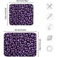 thumbnail image 3 of Purple Leopard Dish Drying Mat for Kitchen Counter, Ultra Absorbent Reversible Microfiber Dishes Drying Rack Pad Heat-resistant Mats 18x24 Inch, 3 of 7