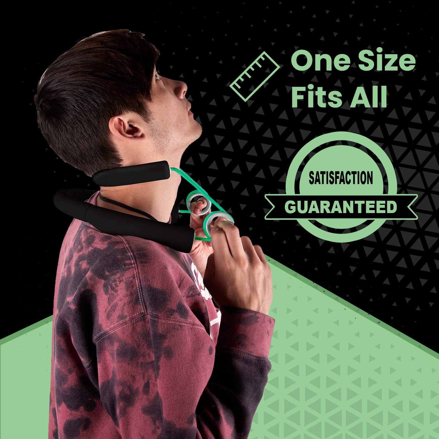 Portable Neck Strengthener by NeckSpring, Relieves Neck Pain, Restore Cervical Curvature, Improves posture; and Reverses Nerd Neck